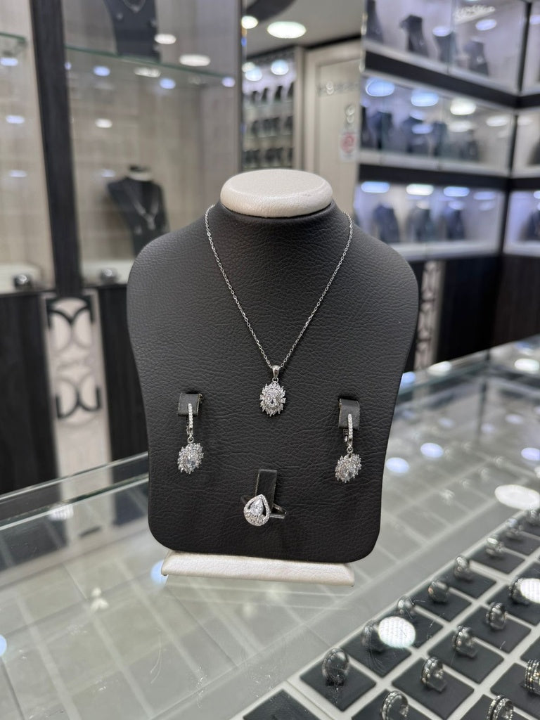 طقم "هالة النور" – فضة خالصة