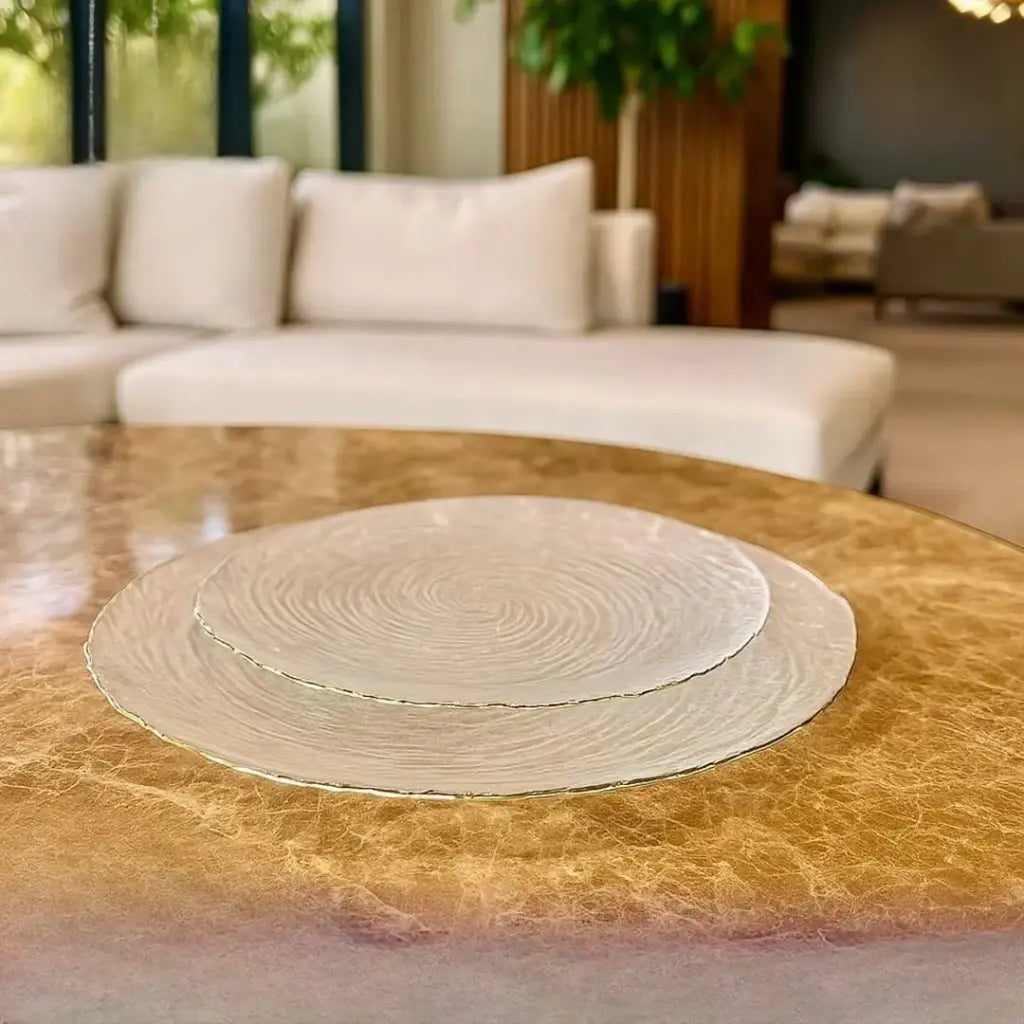 طقم صواني زجاجية عدد 2