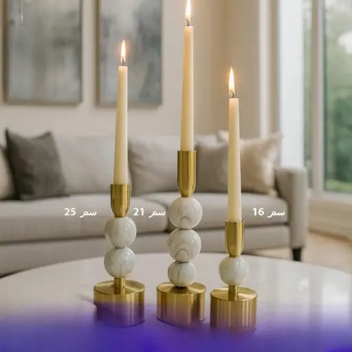 طقم حاملات شمع عدد 3
