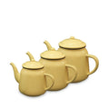 طقم ابريق شاي بورسلان بشكل جميل بلون الاصفر