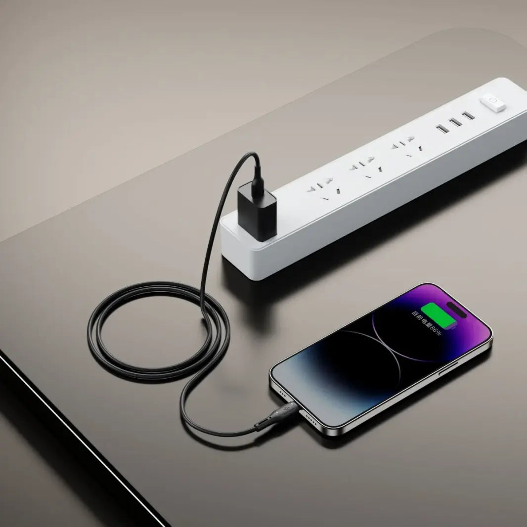 وصلة wiwu usb to iphone فاست تشارجر