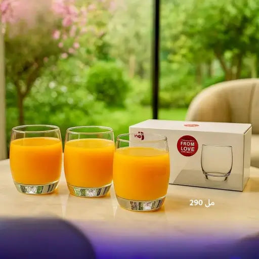 طقم كاسات عصير عدد 6
