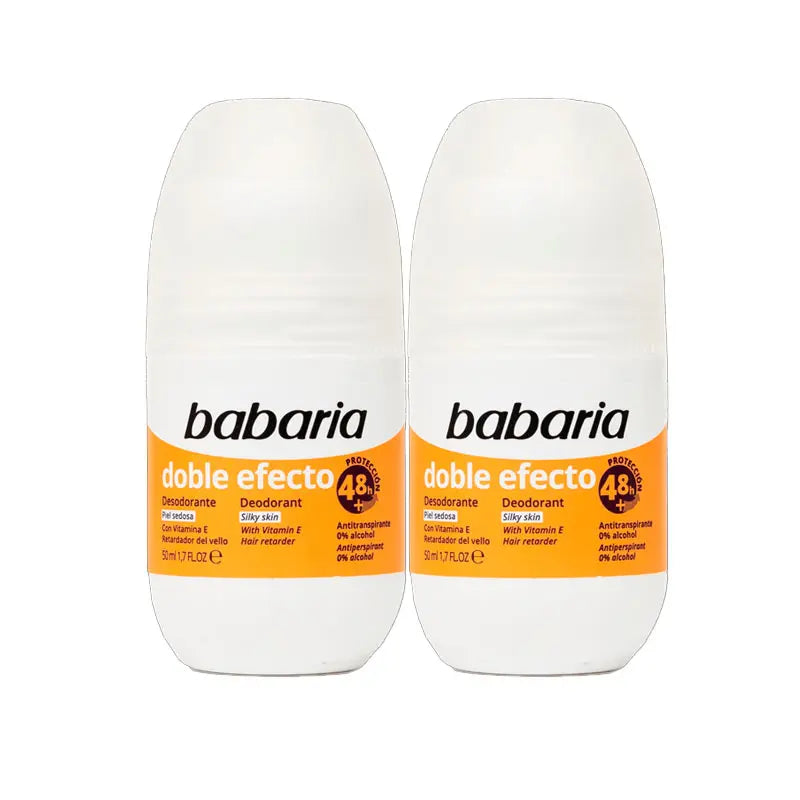 BABARIA DEODORANT ROLL ON DOBLE EFECTO 50 ml*2 offer