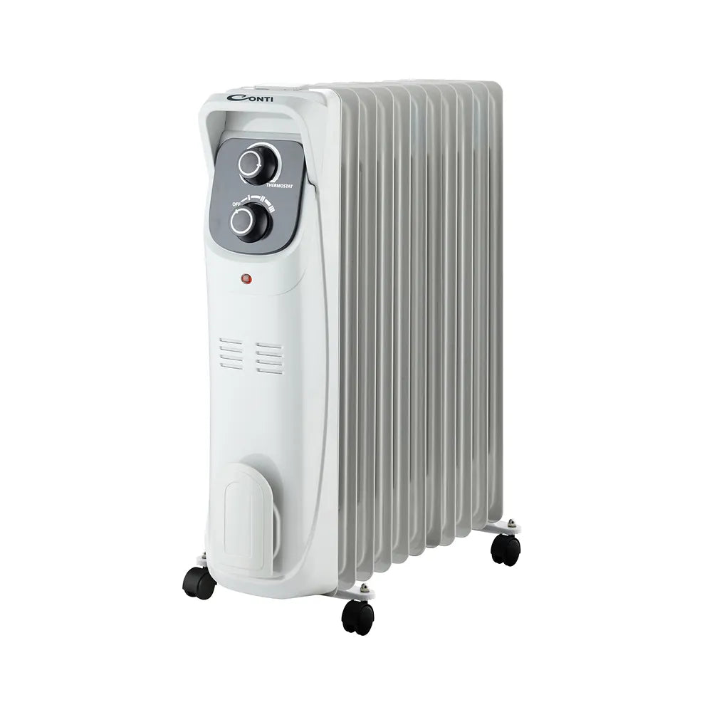 CONTI OIL RADIATOR - 11 FINS - WHITE COLOR
