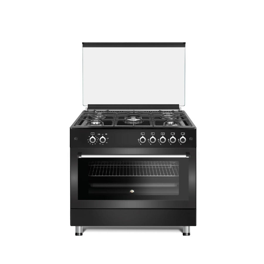 فرن يونيون تاتش 90 سم UT-21BB مع مراوح اسود