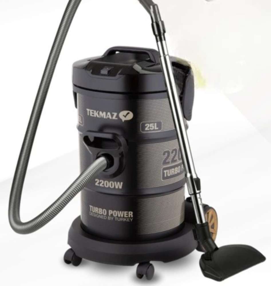 مكنسة برميل 25 لتر 2200 واط اسود تكماز VCM25